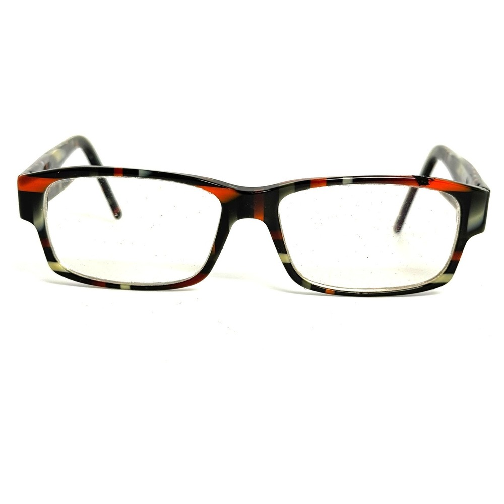 SEE Eyewear 9600 Rectangular Eyeglasses Multi Color Abstract Italy 52-16-140 C49
